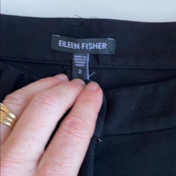 Eileen Fisher Skinny Cropped Knit Pants 2 - Picture 3 of 5
